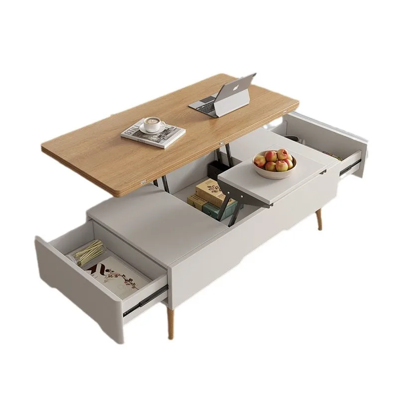 

Multifunctional lifting coffee table dining table dual-purpose folding table simple modern living room small apartment creative