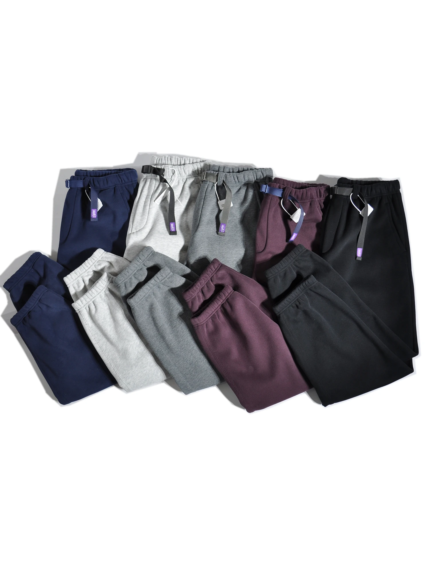 

Мужские повседневные брюки из плотной трикотажной ткани с флисовой подкладкой, широкими штанинами, в американском ретро-стиле, свободного кроя, с эластичным поясом на шнурке