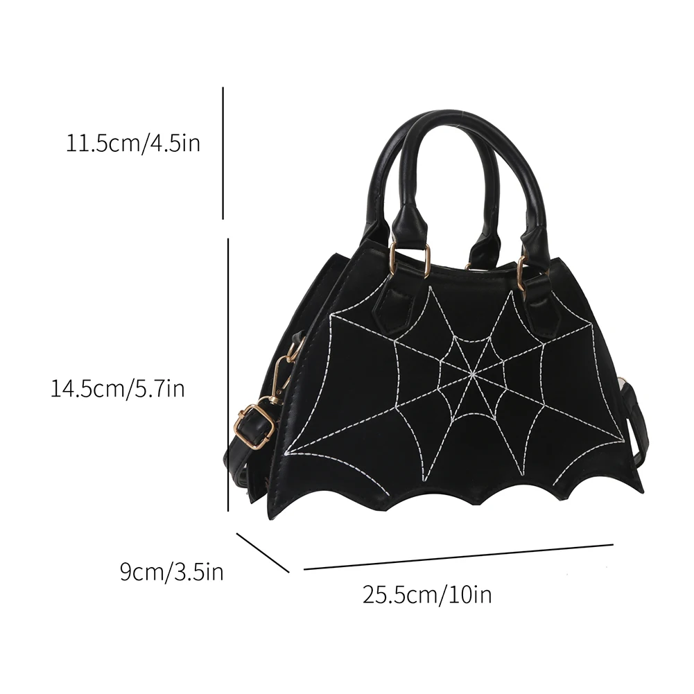 Halloween Shoulder Bag Candy Bags Bat Wing Ladies Crossbody Bag Single Shoulder PU Leather Fashion Halloween Props for Woman