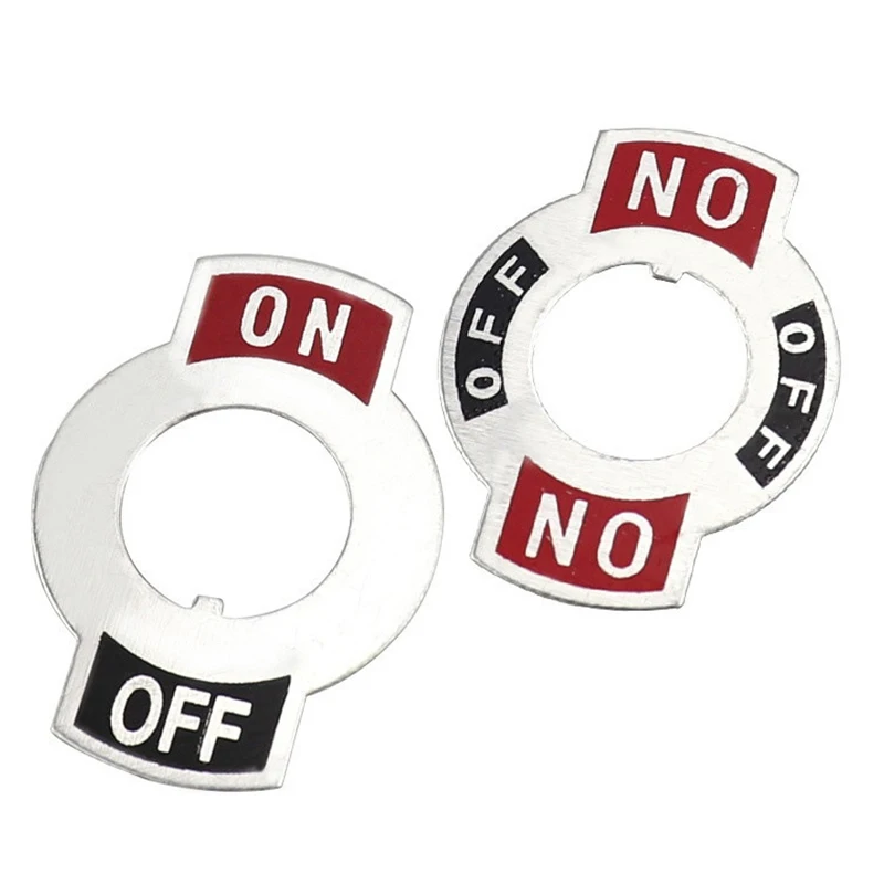 

Large Toggle Switch 12MM Matching Nameplate Identification Plate ON-OFF ON-ON ON-OFF ON Aluminum Sheet