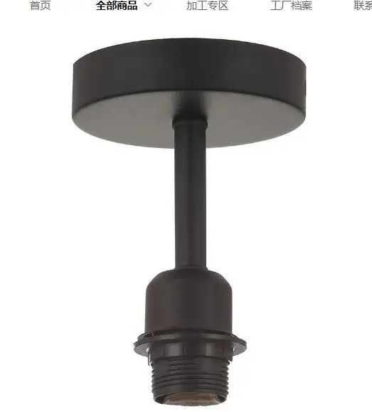 

E27 Ceiling Light Socket Metal Lamp Holder Versatile Design Easy Installation DIY Home Decor Hallway Garage Metal Lamp Holder