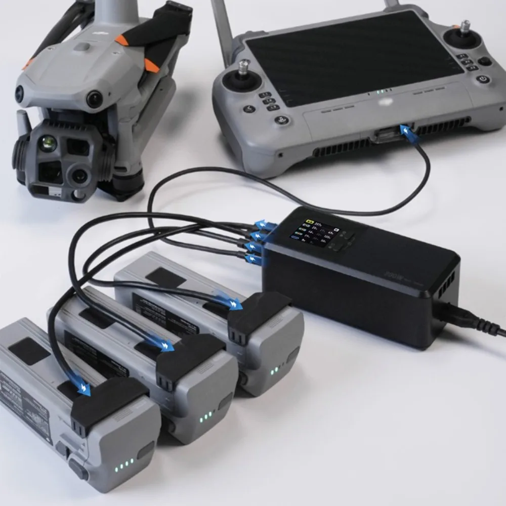 

LKTOP 3-Channel Fast Charger for DJI Matrice 4 – 200W Triple Battery Charging 100% Brand NEW