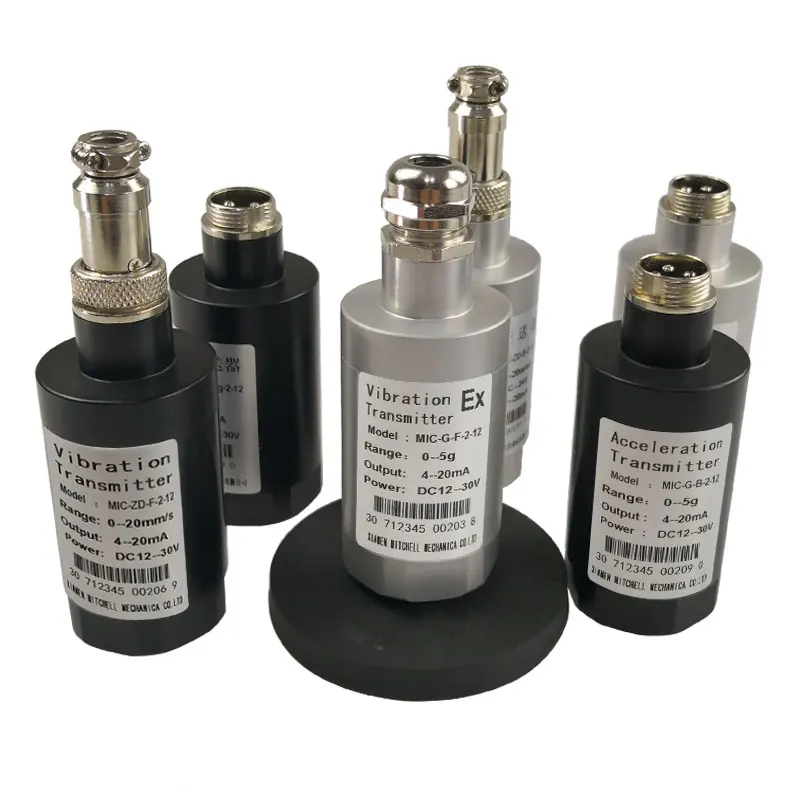 

High Quality Integrated Modbus 4-20ma Electric Pump Compressor Centrifuge Accelerometer Vibration Sensor Vibration Transmitter