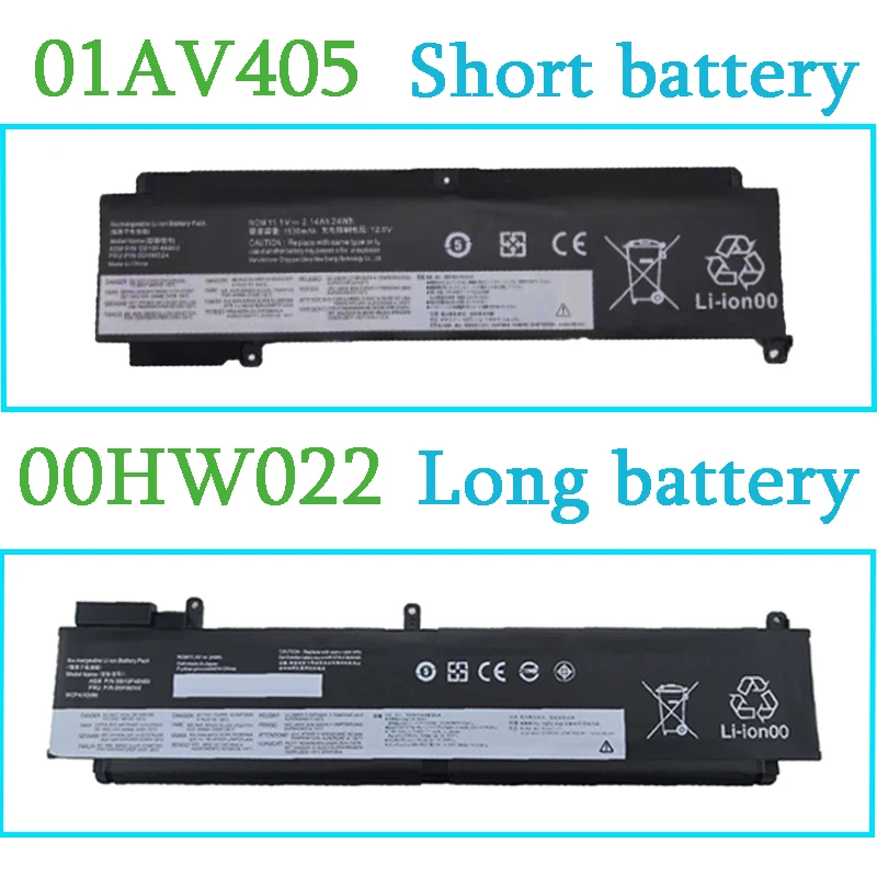 11.4V 24WH 01AV405 00HW022 Laptop Battery For Lenovo ThinkPad T460S T470S Series HW023 00HW024 00HW025 00HW038 01AV406 01AV462