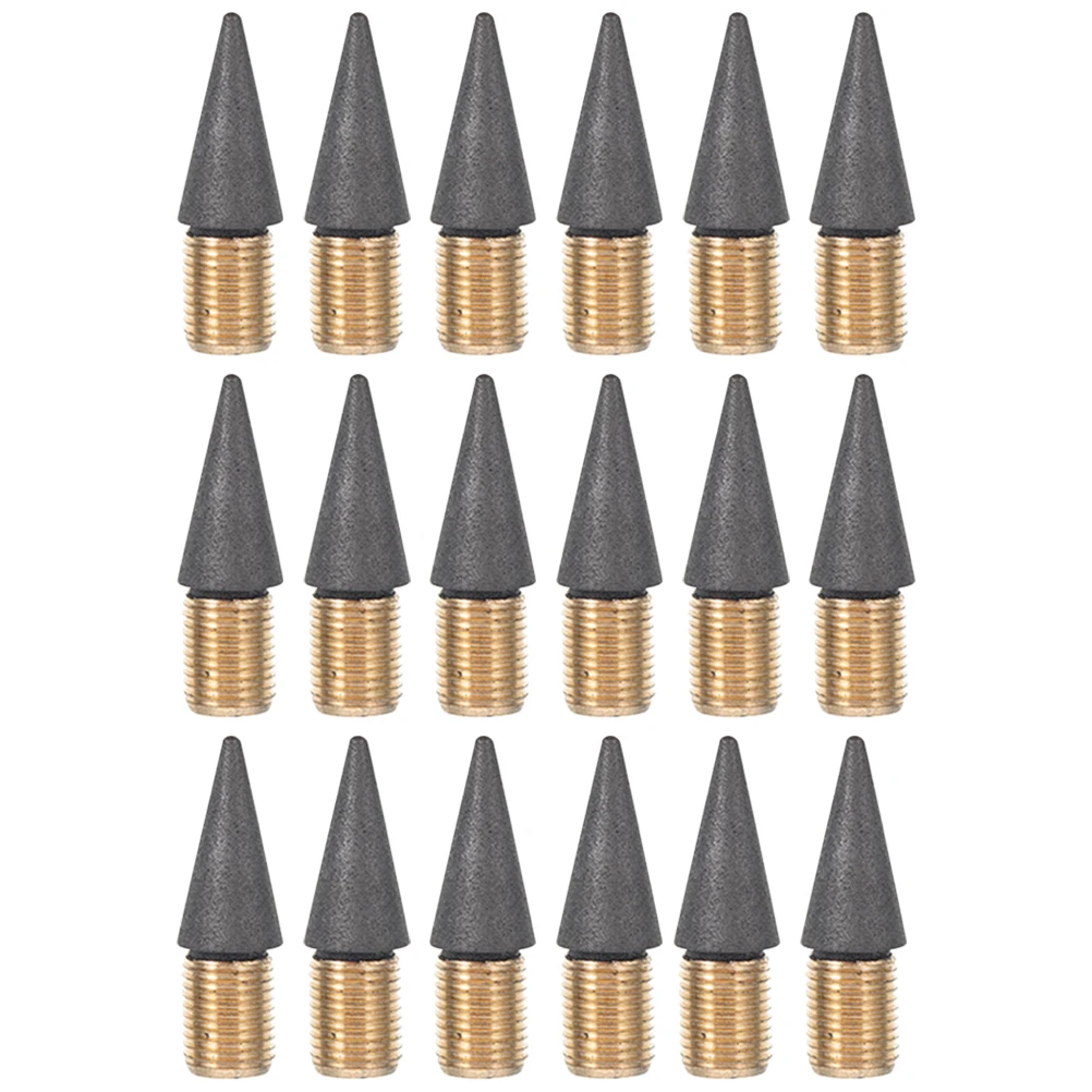 20pcs Pencil Nibs Graphite Tips NoSharpening Sketching OfficeSupplies SchoolStationery Inkless Refills Replacement
