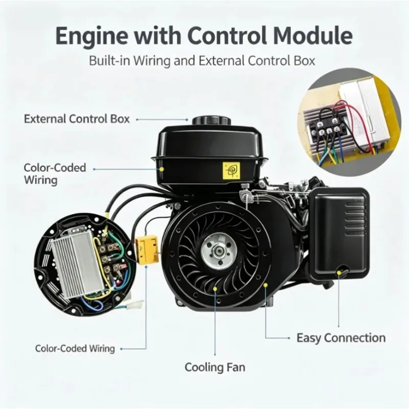 3KW Range Extender Generator Small Stable Power Supply For Electric Car Tricycle EV Backup Power Tool