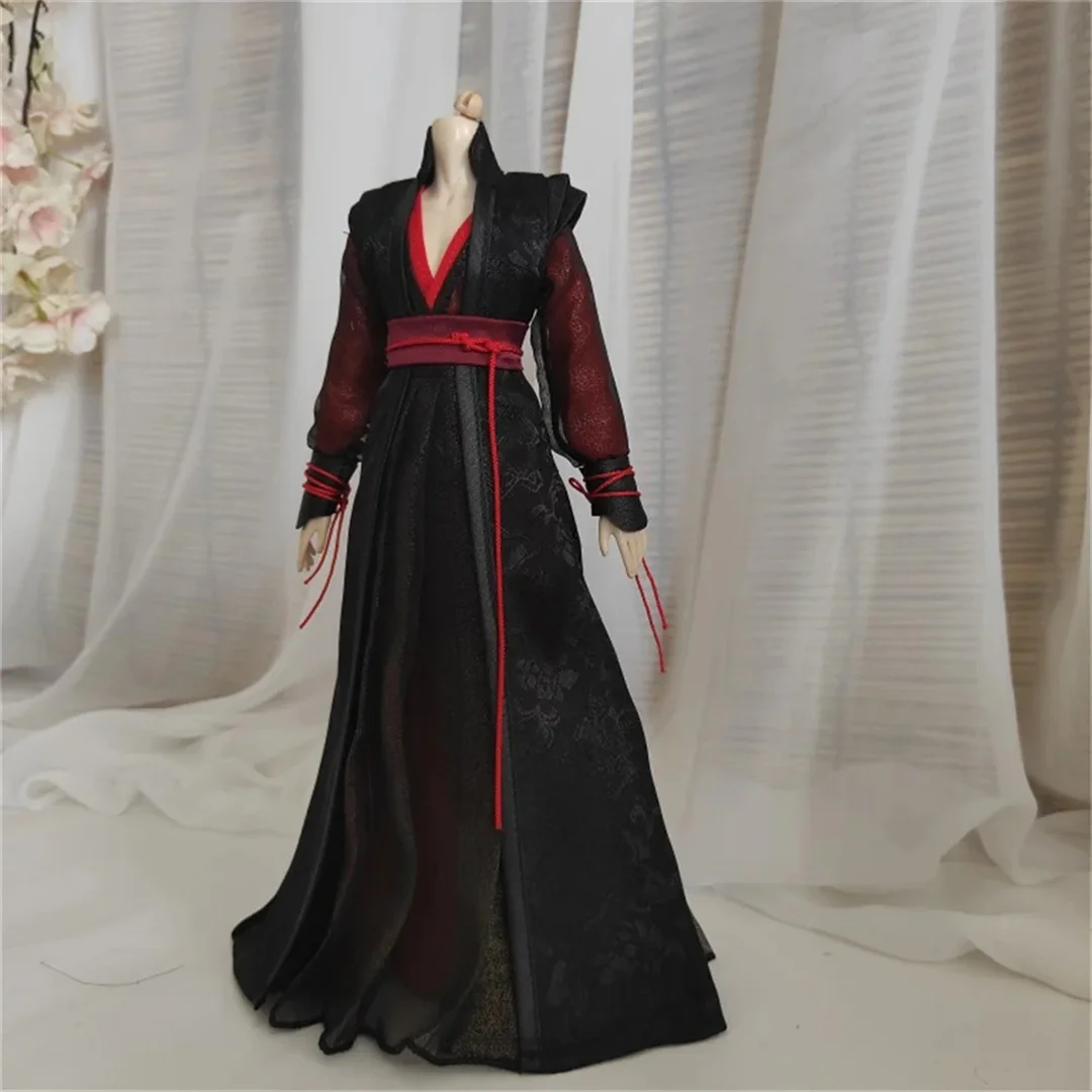 customize 1/6 Men Robe Dress Hanfu Chinese Ancient Outfit ConstumeTradition   SUit clothing Model for 12inch Action Figure Toy