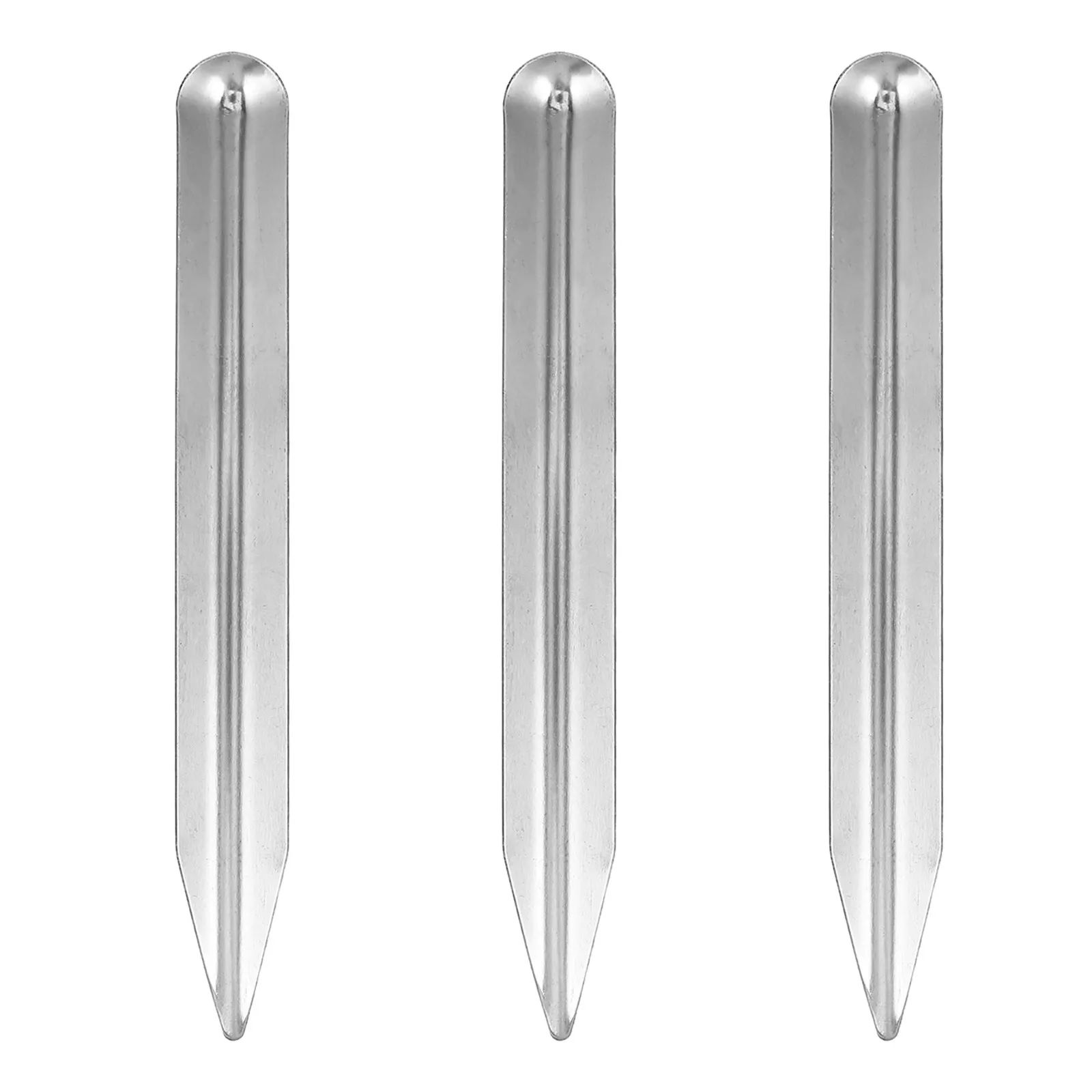 

Набор из 3 металлических лабораторных лопаток из нержавеющей стали с двумя концами для работы с порошками, пастами, мелкими гранулами, лабораторная лопатка для смешивания