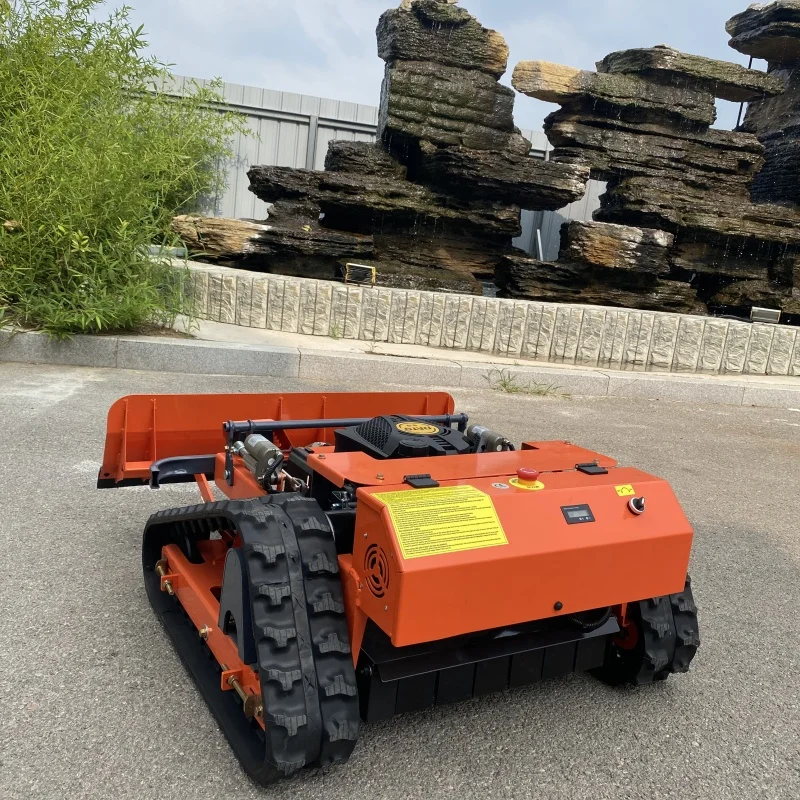 Индивидуальный профессиональный робот для обрезки газона с нажимной лопаткой, многофункциональная газонокосилка для подметания снега, сертифицированный в ЕС продукт