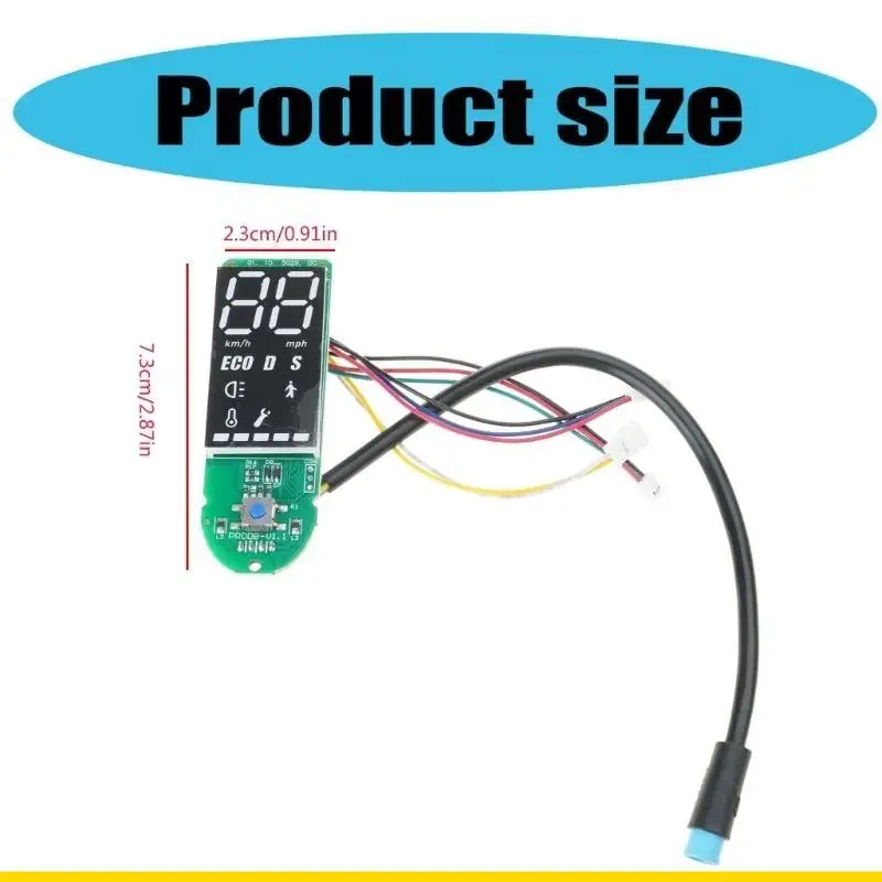 SZCH Large Screen Intelligent Fault Detection Electric Scooter Dashboard Instrument Panel Meter for Offering Clear Visibility