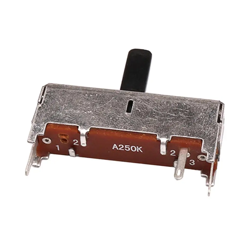 Posicionador deslizante durável do potenciômetro do cone da guitarra do metal A250K