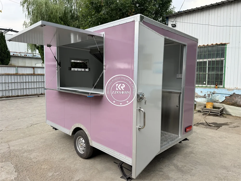 DOT Concession Food Cart Mobiler Hot Dog Truck Street Restaurant Street Fast Food Truck Mobile Kitchen Coffee Snack Kiosk
