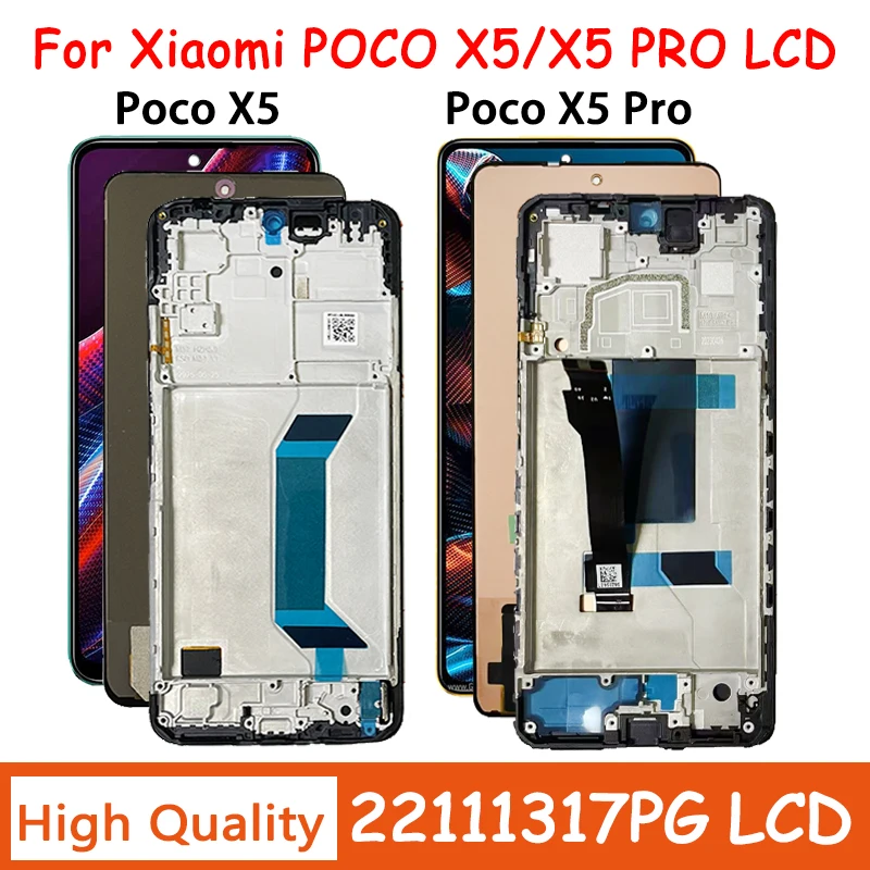 X5Pro Display For Xiaomi Poco X5 Pro LCD 22101320G Display Screen