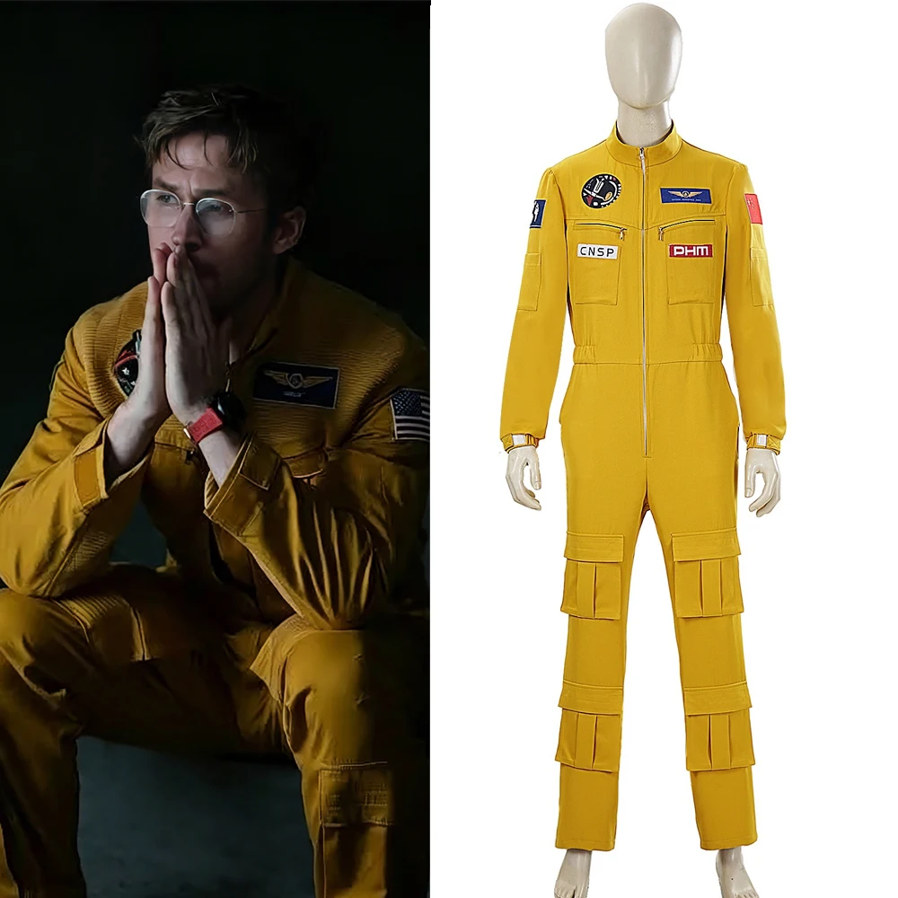 projet-derniere-chance-cosplay-ryland-grace-combinaison-de-vol-jaune-unisexe-deguisement-complet-halloween-carnaval-fete-a-theme