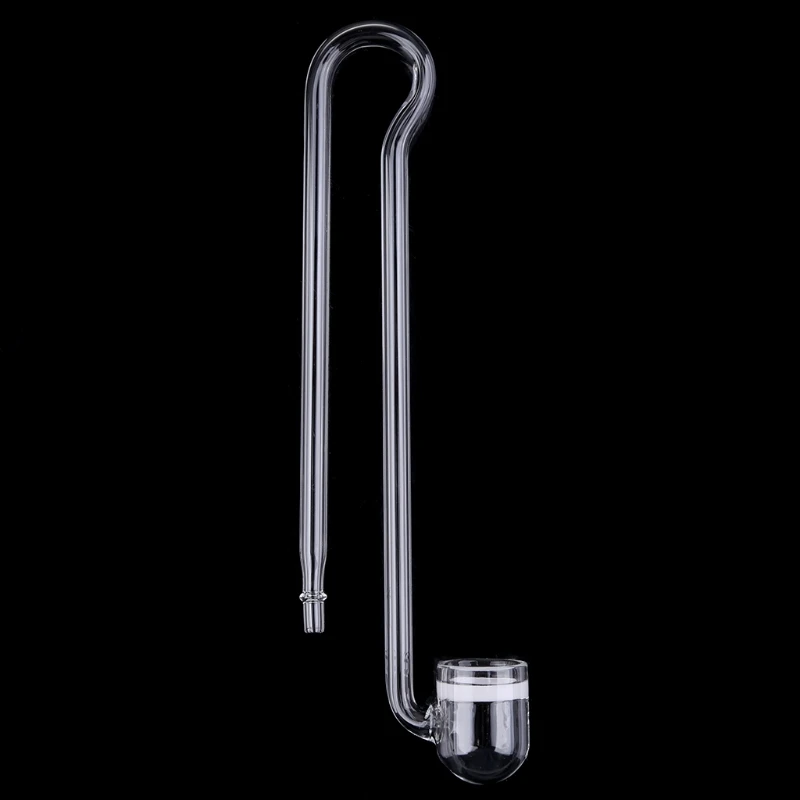 D0AD Glass CO2 Diffuser for Aquarium, Planted for Tank, Simple Hang Design, U-Shape R-Sh