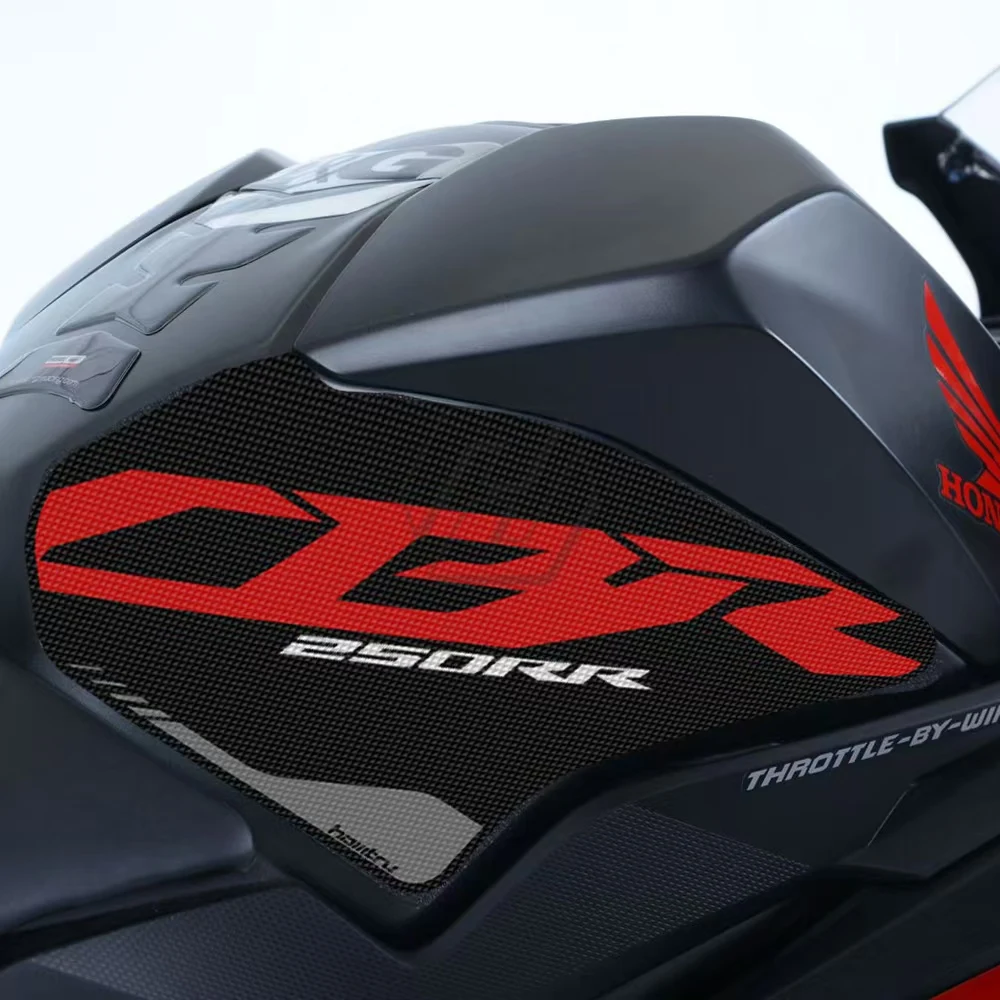 Stiker matras pegangan lutut, untuk Honda CBR250RR 2017 2018 2019 2020 2021 sepeda motor Anti-slip bantalan tangki samping pelindung