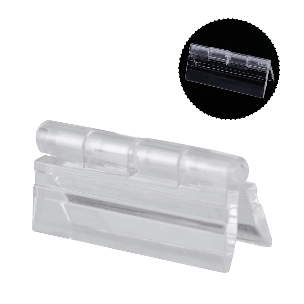 10 قطعة مفصلة شفافة من الأكريليك للمجوهرات صندوق النبيذ هدية صندوق حاوية خشبية متينة صغيرة المفصلي الأجهزة المفصلي