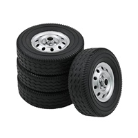 A48U 8Pcs Wheel Tire Tyre For WPL D12 1/10 RC Truck Car DIY Upgrade Spare Parts Accessories