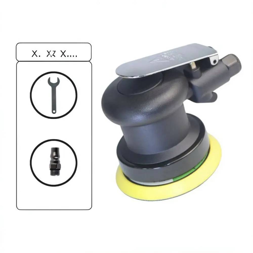 Versatile 5 Inch Air Orbital Sander Polisher For Qlima Metal Wood Repair Surface Grinding Buffing Waxing Power Tool