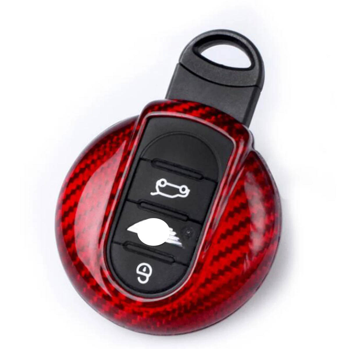 1 Set Real Carbon Fiber Car Key Case Cover Shell For BMW mini cooper F55 F56 Key Protective shell
