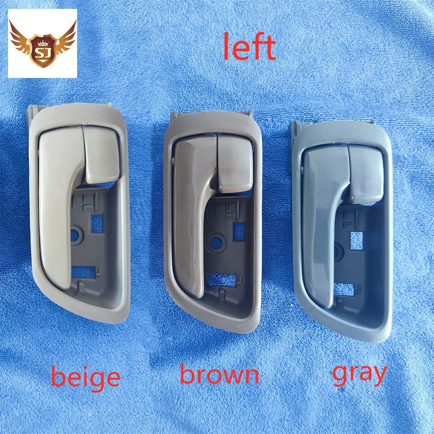 Interior Door Handle for Toyota Camry 2002-2006, Gray,Brown,Beige, Smooth, 2Pcs