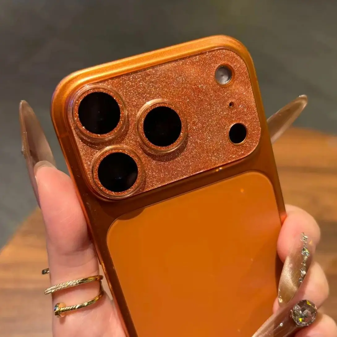 بريق قوس قزح الليزر أورورا عدسة الزجاج 9H فيلم على آيفون 17 16 15 14 برو ماكس زائد HD كاميرا المضادة للخدش حماية غطاء تغليف