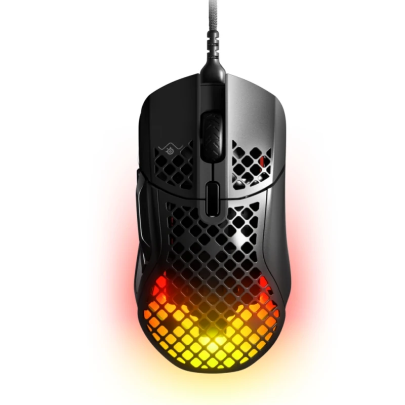 SteelSeries Aerox 5 Lightweight Gaming Mouse 18000 CPI TrueMove Air Optical Sensor -Ultra-lightweight Water Resistant Design