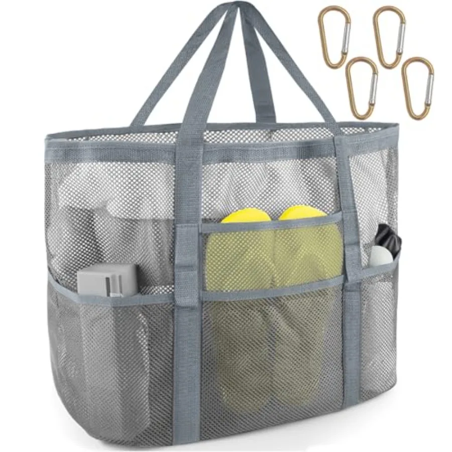 

Пляжная сумка SRISE Mesh - Большая пляжная сумка-тоут для всей семьи, для игрушек и предметов первой необходимости для отпуска