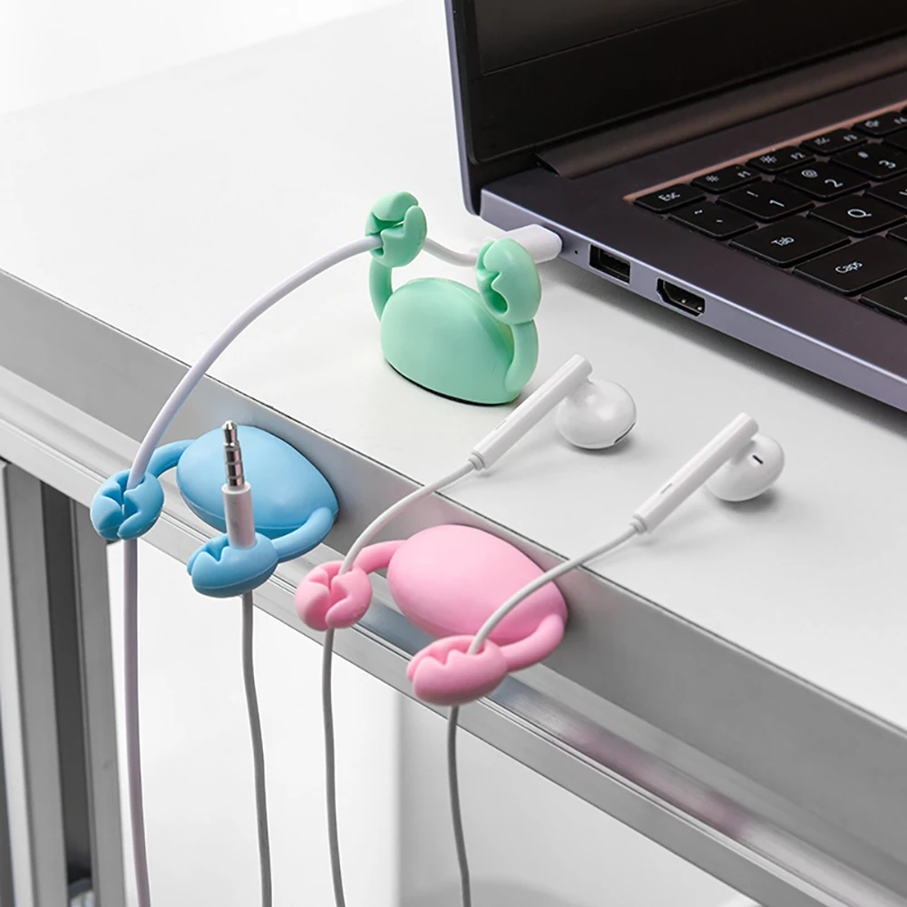 Cartoon Crab Cable Organizer, Phone Charging Cable, Earphone Cable Organizer, Fixing Device, Car Storage Hub
