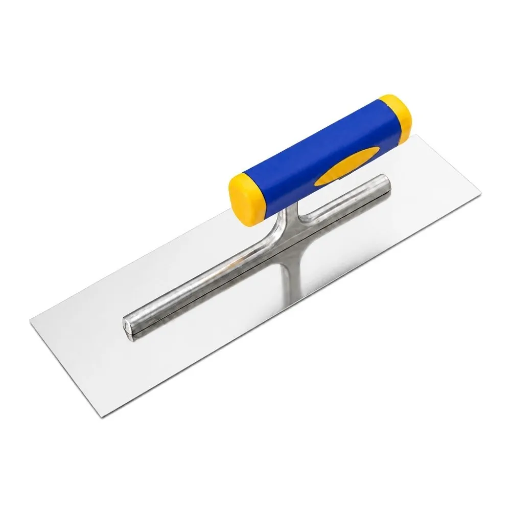 300mm Plastering Trowel Stainless Steel Ergonomic Handle Skimming Trowel Smooth Finish Extruded Magnesium Hand Float
