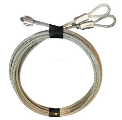 2.5mm Ideal Security SK7112 Garage Door Extension Lift Cable  Galvanized Steel Braid Cables Torsion Spring Lifting Wire Rope