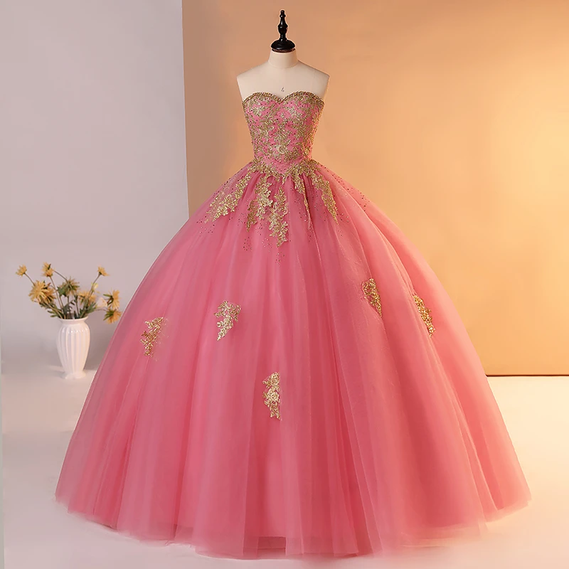 

Вечернее платье без бретелек, розовое платье принцессы 15, платья Quinceanera, бальное платье, милое 15-летнее платье для Quinceanera по индивидуальному заказу