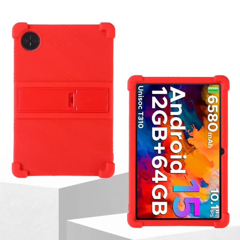 For DOOGEE Tab A9 Tablet 10Inch Android 15 Kickstand Coat Shockproof Cover DOOGEE A9pro Soft Silicon Stand Protective Shell