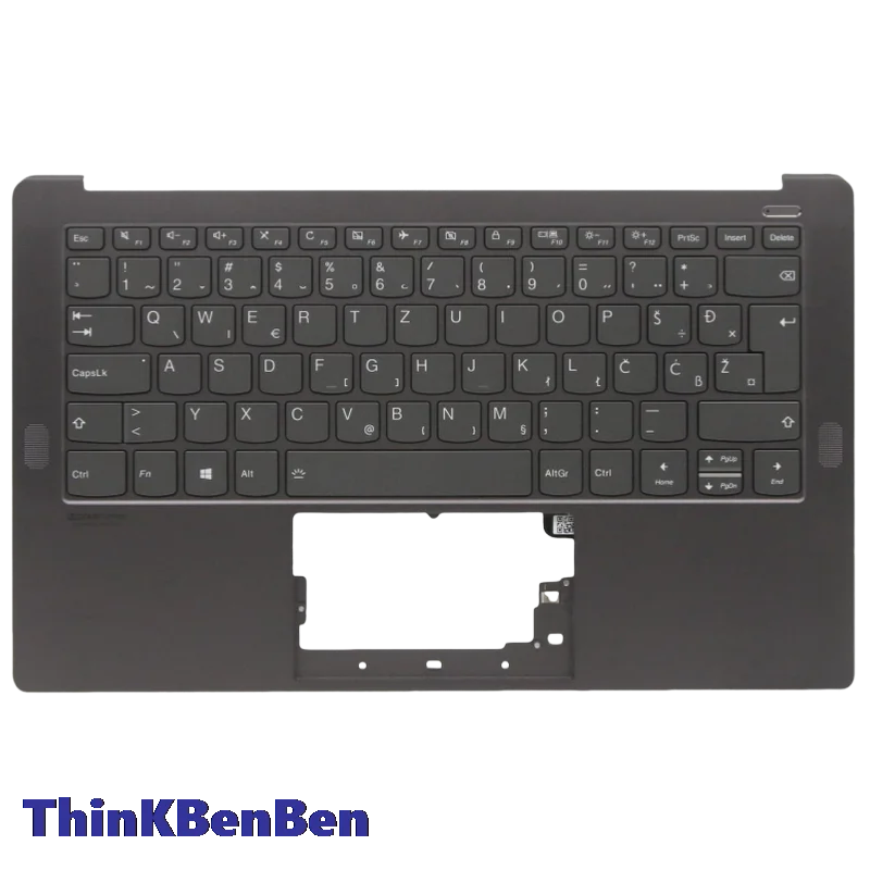 SI Slovenian Iron Gray Keyboard Upper Case Palmrest Shell Cover For Lenovo Yoga S940 14 14IWL 14IIL 5CB0U42512