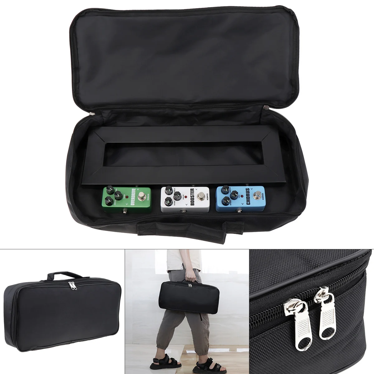 45 x 20 x 8cm Guitar Effects Pedal Board Bag Add Cotton Thicken Waterproof Universal Portable Guitar Pedal Soft Cases