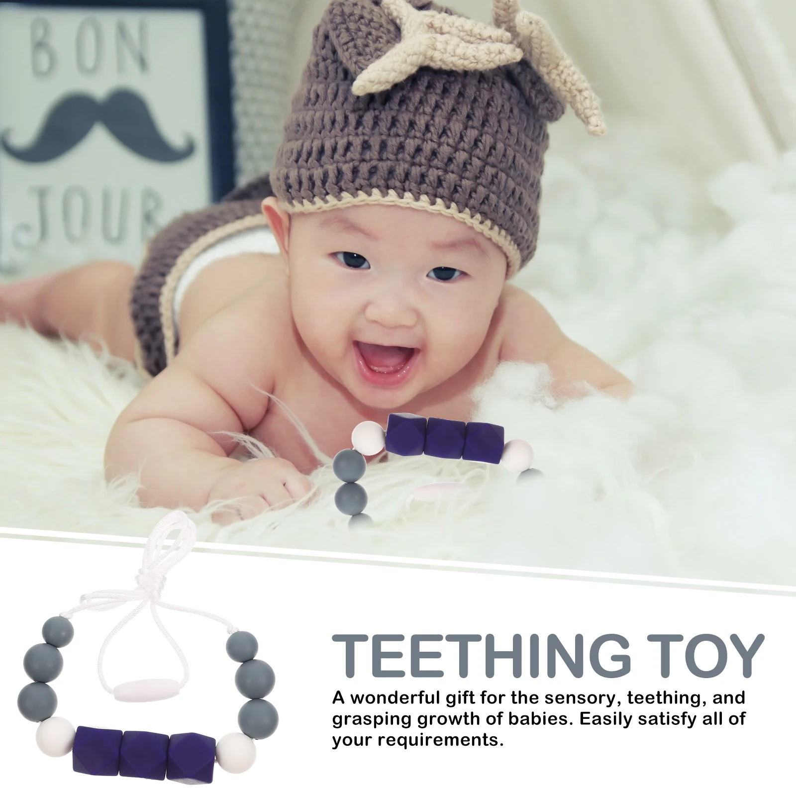 

Necklace Silicone Teeth Infant Chewing s for Babies Teething Teether Toddlers