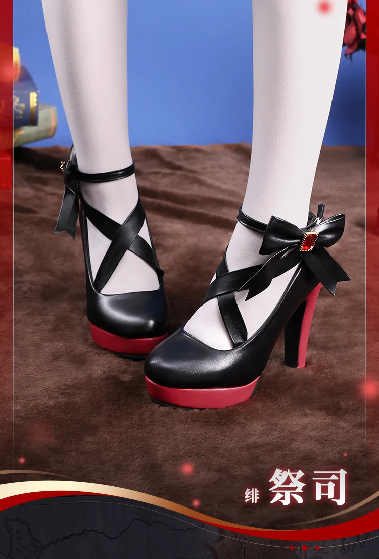 2025 New Identity V Fiona Gilman Cosplay Shoes for Halloween,Christmas Role Playing Party, Game Priestess 36-39