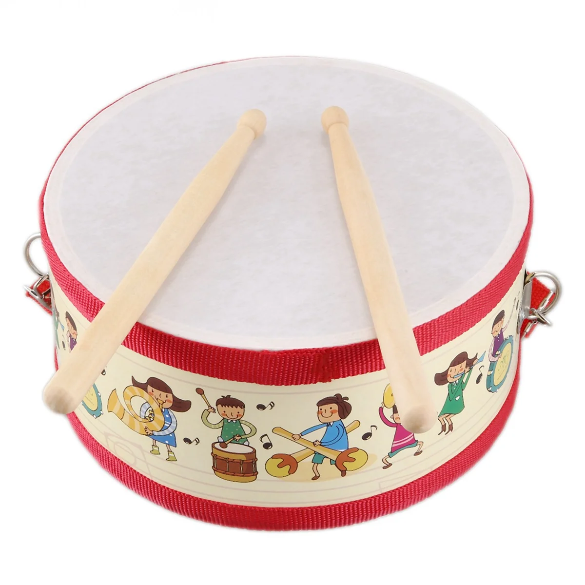 A99TDrum Wood Kids Early Educational Musical Instrument For Children Baby Toys Beat Instrument Hand Drum Toys