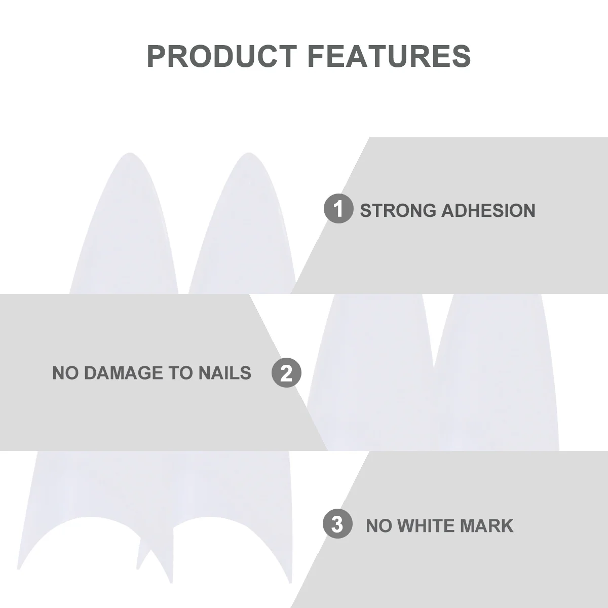 

500pcs Clear Nail Tips Ballerina Fake Nails Full Coverage Artificial Fingernails For Diy Home Salon Practice Transparent Plastic