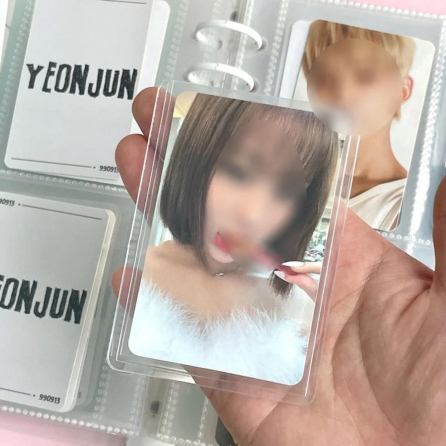 SKYSONIC 20 teile/paket B8 Hard Cover 58x89mm Transparent Halter Für Holo Postkarten Top Last Filme Photocard spiel Karten Schutz – Detail 4
