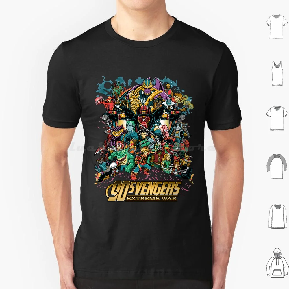 Camiseta de la guerra extrema para hombres, mujeres y niños, 6xl, 90, 1990s, Beast Wars, Capitán Planet, cómics de dibujos animados, Humor, Nostalgia de la guerra infinita