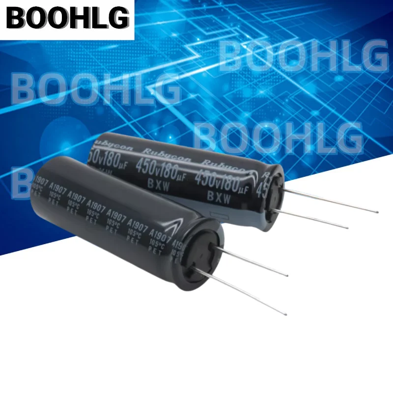 2PCS 180UF 450V capacitor 450V 180UF 18X50 BXW high frequency