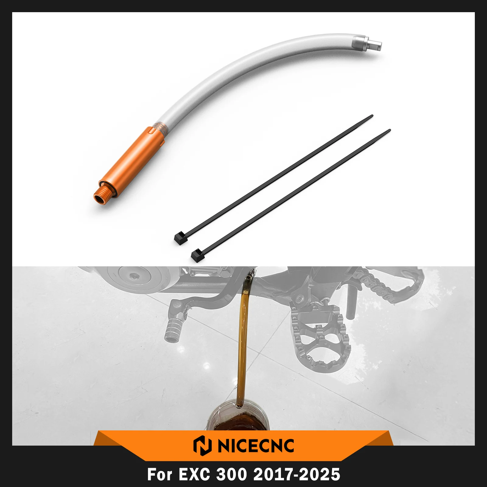 

For KTM EXC 300 2017-2025 SX 250 XCW 300 25cm Oil Drain Tool Kit For Husqvarna TE 300 250 2017-2025 For GasGas EC 300 2021-2025