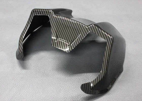 3K Gloss Matte Twill Plain Custom Carbon Parts, High Strength Molded Carbon Pipe Components For Automobile Exhaust System Modifi
