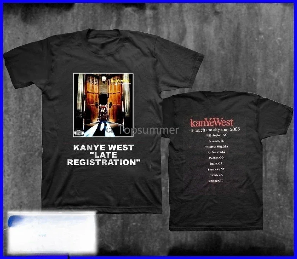 

New Kanye West Late Registration 2006 Us Touch The Sky Tour T Shirt