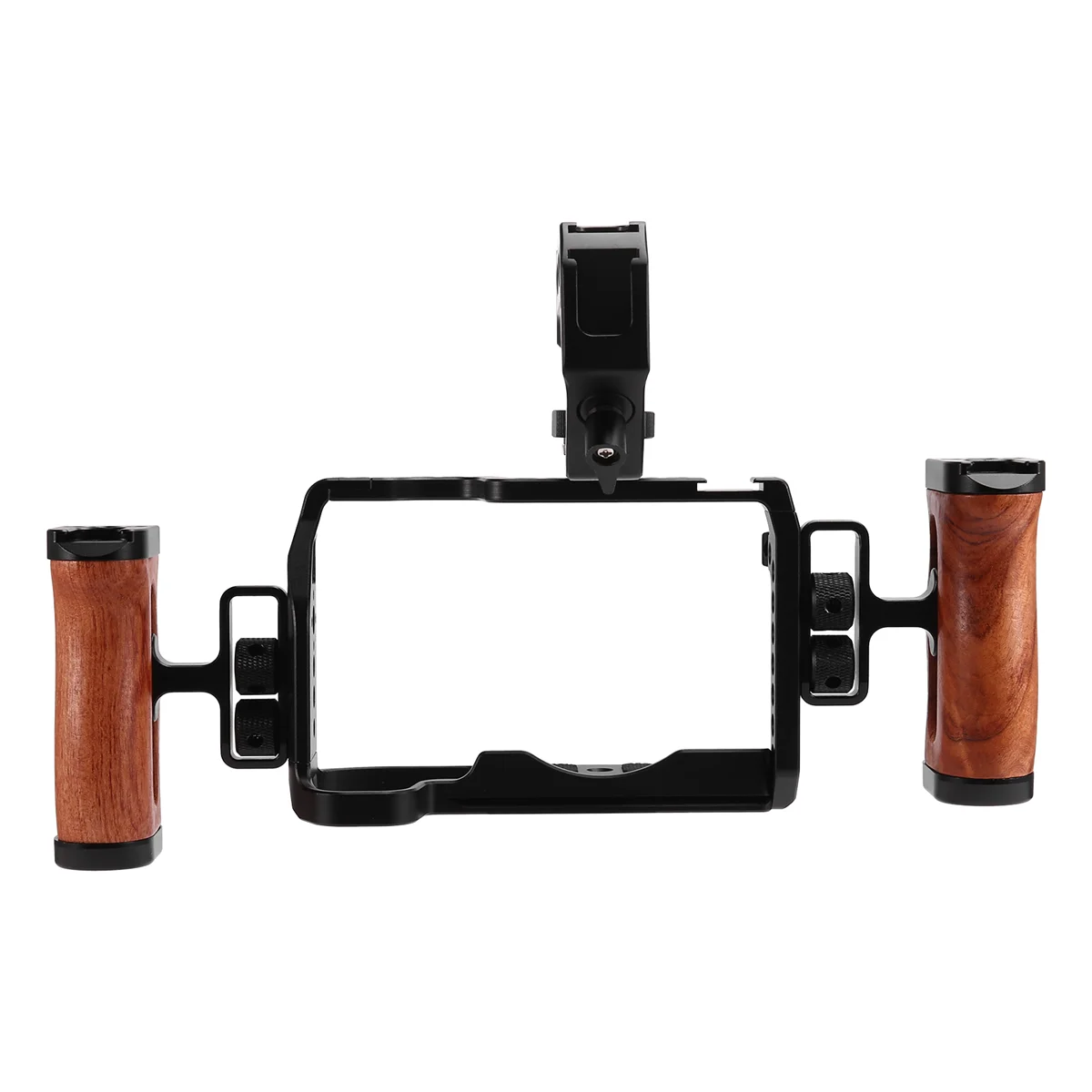 Full Camera Cage for -RP Camera Cage Accessories with Wooden Side Handle and Top Handle and