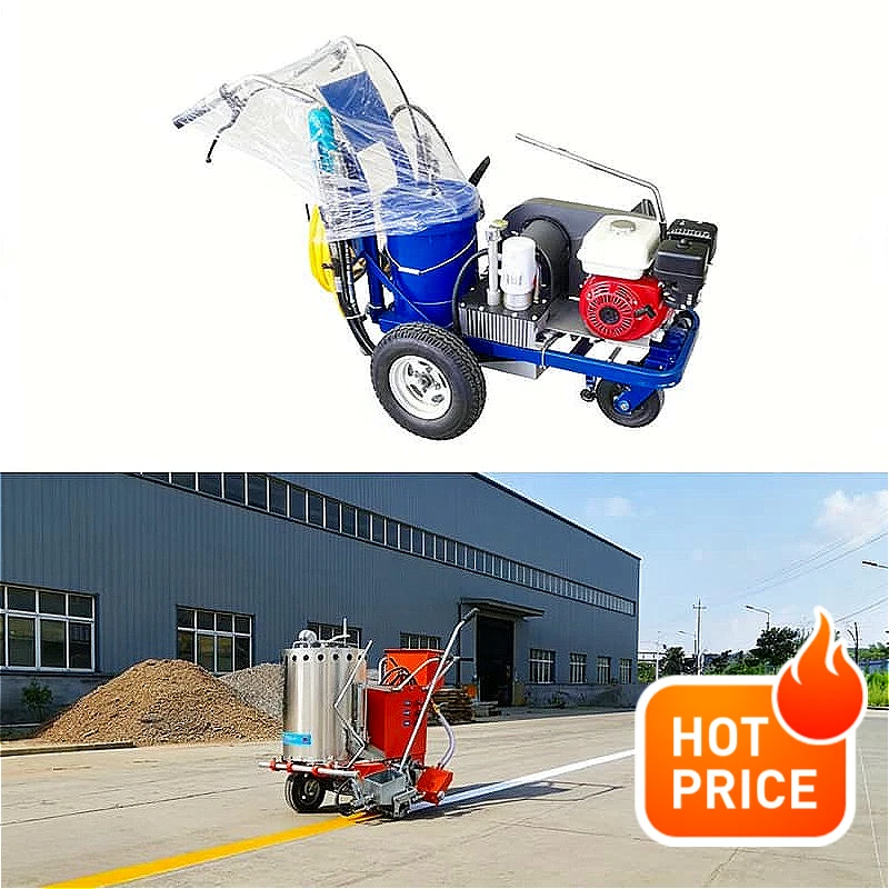 

Automatic Efficient Durable Markings New Road Marking Machine Solvent Based Paint Drying Fast Traffic Lane Marking Customized