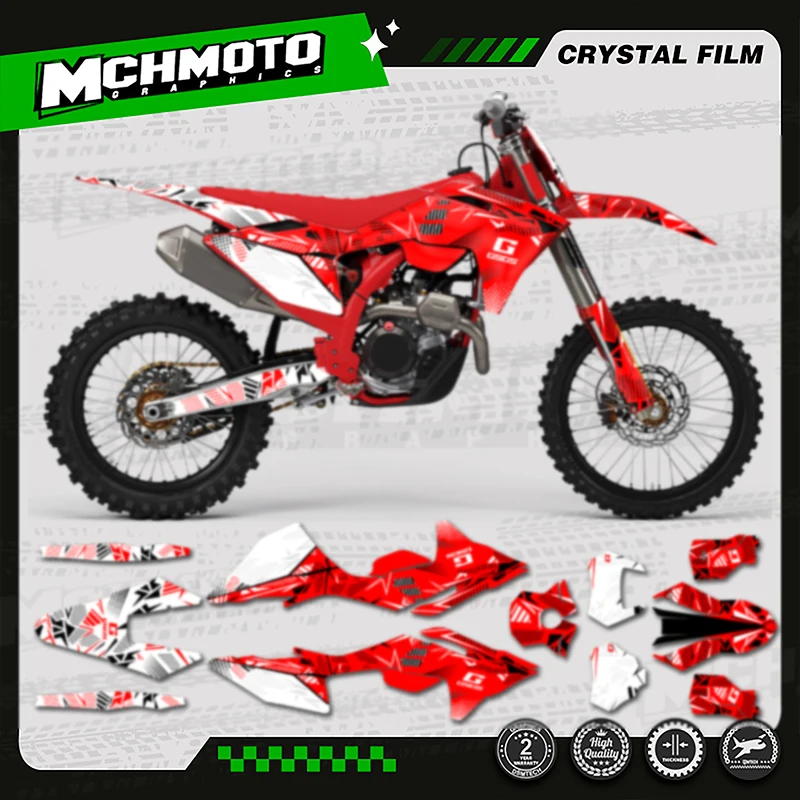 

MCHMFG Custom Team Graphics Backgrounds Decals Stickers Kit For GASGAS EC MC 2024-2026 Motorcycle Decal Sticker 001
