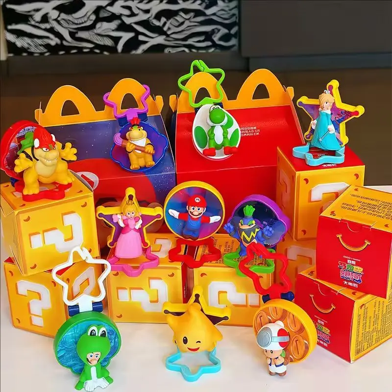 2026 McDonald's Neueste Happy Meal Edition: Super Mario Bros. Anhängerfigur Yoshi Rosalina Statue Sammlermodell Puppe Spielzeug Geschenk
