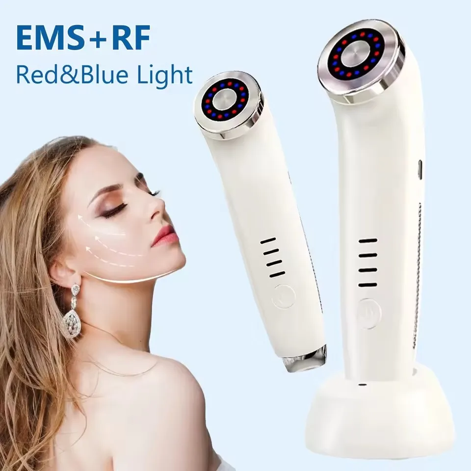 RF Radiofrequenz EMS Mikrostrom Ultraschall Maschine Anti Aging Face Lifting Falten Reduktion Hautstraffung Gerät Hautpflege